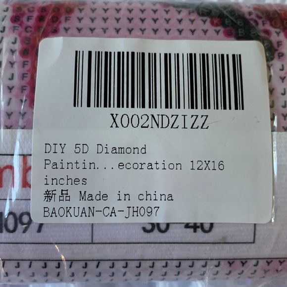 Diamond Painting Kit - PINK ORCHIDS -  30x40 cm - Picture 7 of 7